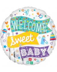 Welcome Sweet Baby Flags